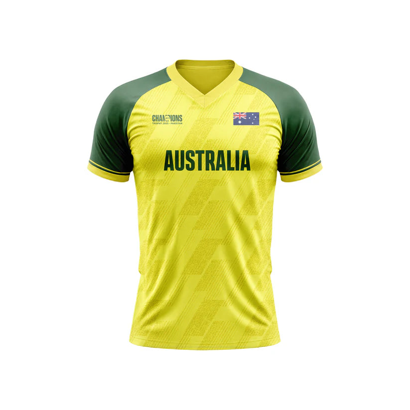 ICC Champions Trophy 2025 Australia Yellow Jersey T-shirt