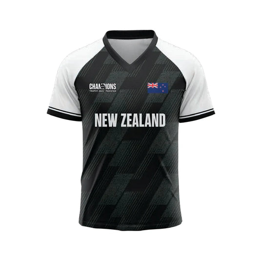 ICC Champions Trophy 2025 New Zealand Black Jersey T-shirt